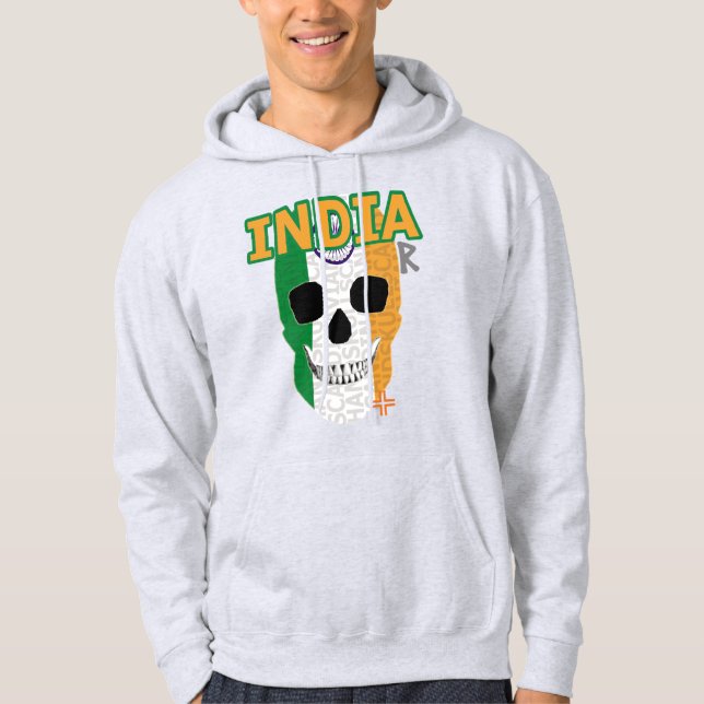 HANDSKULL India Hooded Sweatshirt B2 (Framsida)