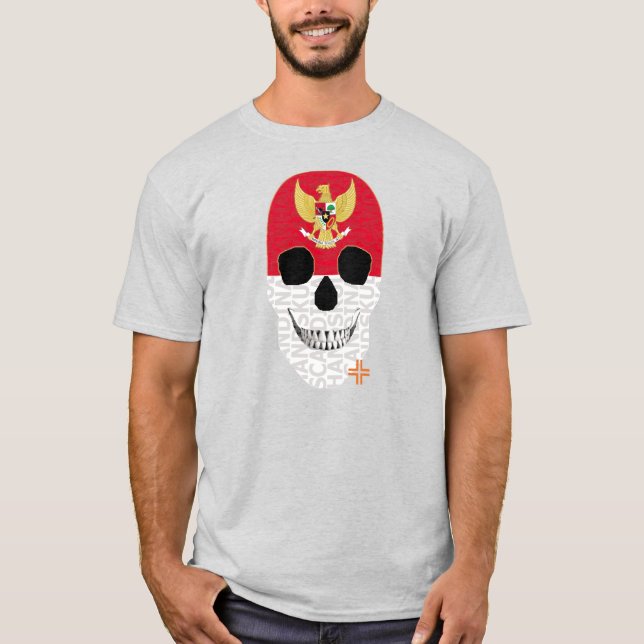 HandSKULL Indonesien t-shirt basic B2 (Framsida)