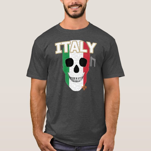 HANDSKULL Italien t-shirt basisk B2 (Framsida)