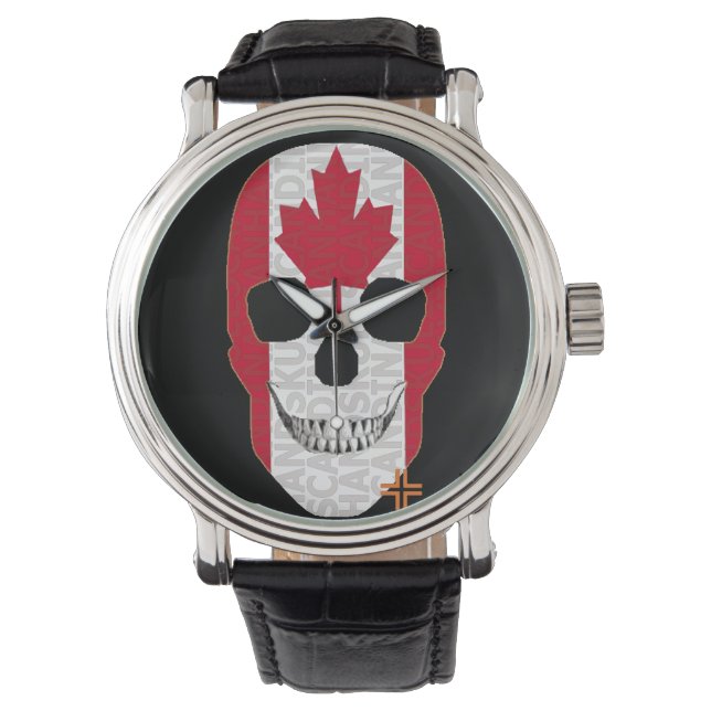 HANDSKULL Kanada Titta på manar B2 Armbandsur (Framsida)