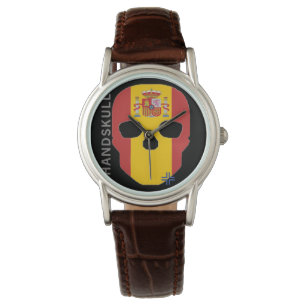 Handskull kvinnaklocka Spanien/sportklocka Armbandsur