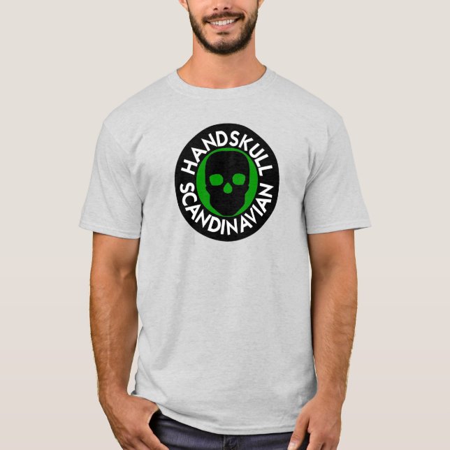 HANDSKULL LIV Forest Grönt t-shirt basic P4 (Framsida)
