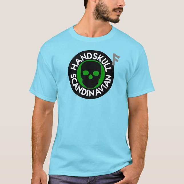 HANDSKULL LIV Forest Grönt t-shirt basic P4 (Framsida)