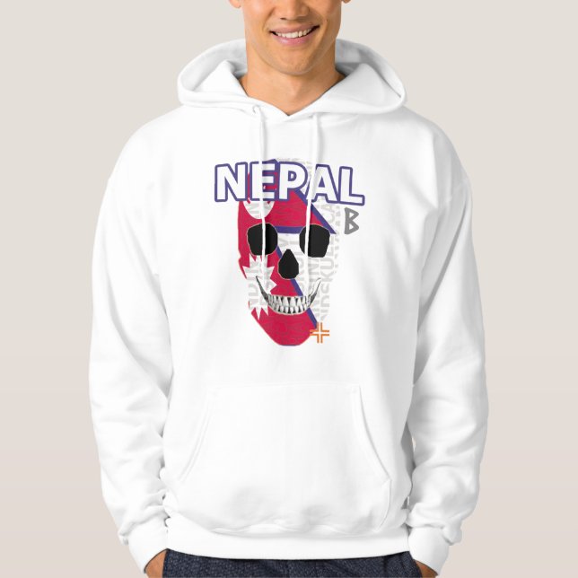 HANDSKULL Nepal Hooded Sweatshirt B2 (Framsida)