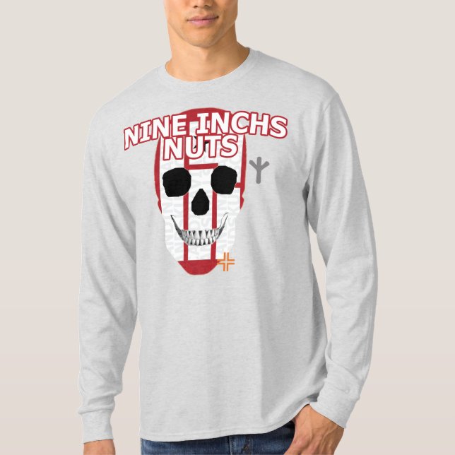 HANDSKULL Nine Inchs Nöt Långärmad T-Shirt B2 (Framsida)