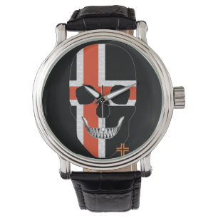 HANDSKULL Nordiska Kor-klocka manar läder B2 Armbandsur