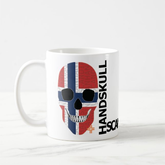 HANDSKULL Norge Classic Mugg O4 (Vänster)