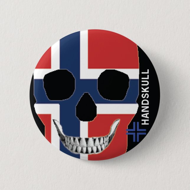 HANDSKULL-norgen - knäppas Knapp (Framsida)