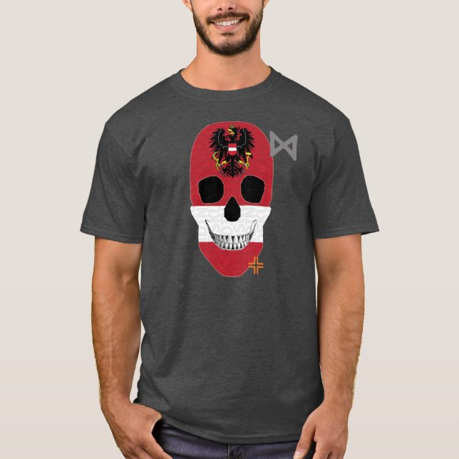 HANDSKULL Österrike t-shirt basic B2 (Framsida)