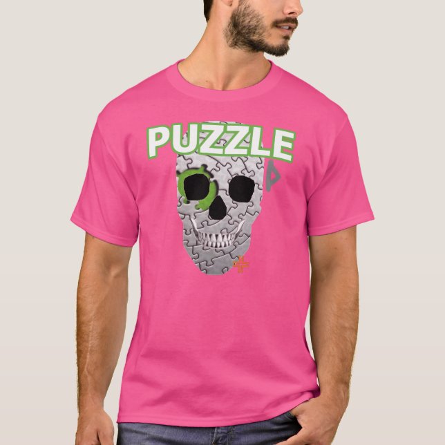 HANDSKULL Pussel t-shirt basisk B2 (Framsida)
