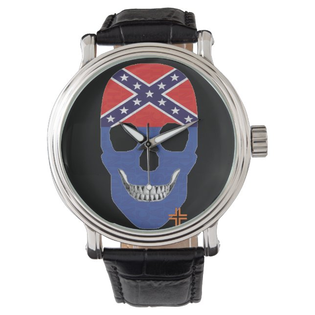 HandSKULL Rebel Blue watch manar der B2 Armbandsur (Framsida)