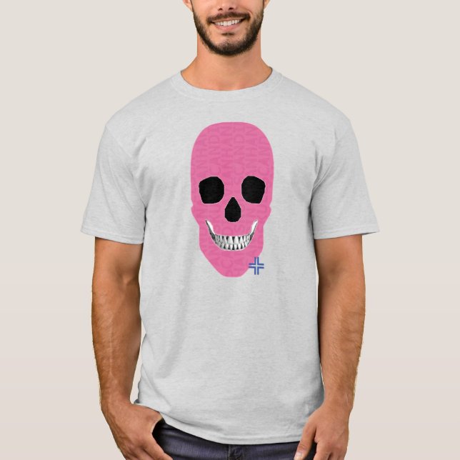 HANDSKULL Rebel Rosa t-shirt basic B2 (Framsida)
