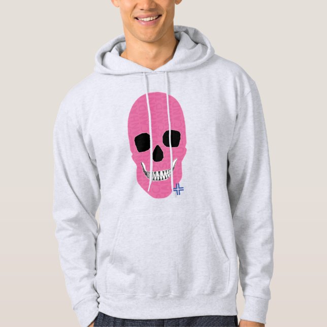 HANDSKULL Rebells Rosa Hooded Sweatshirt B2 (Framsida)