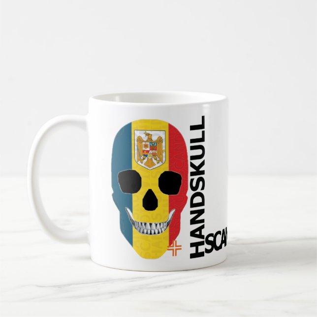 HANDSKULL Rumänien Classic Mugg O4 (Vänster)