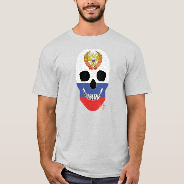 HANDSKULL Rysk t-shirt basic B2 (Framsida)