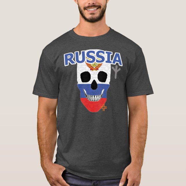 HANDSKULL Rysk t-shirt basic B2 (Framsida)