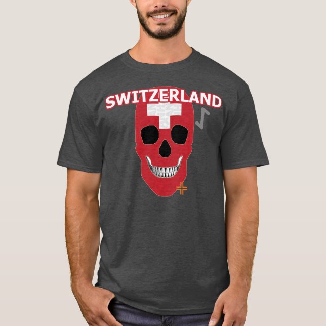 HANDSKULL Schweiz t-shirt basic B2 (Framsida)