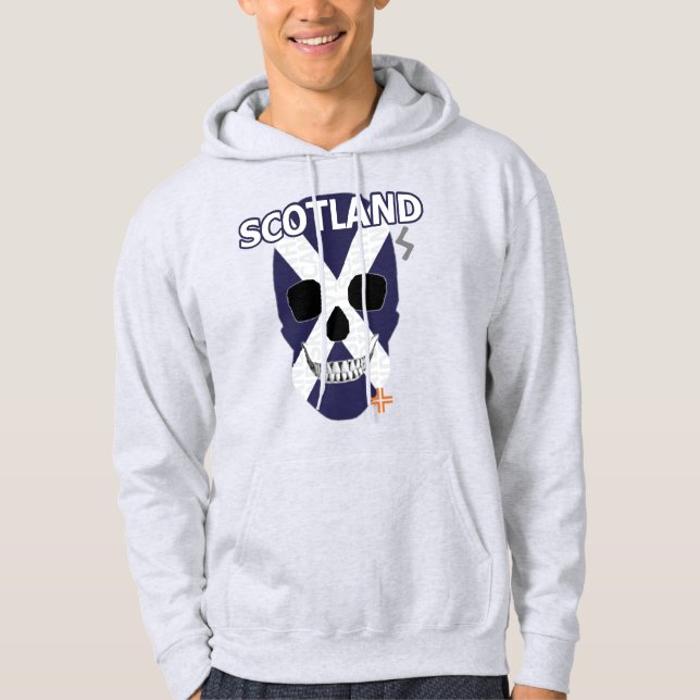 HANDSKULL Scotland Hooded Sweatshirt B2 (Framsida)