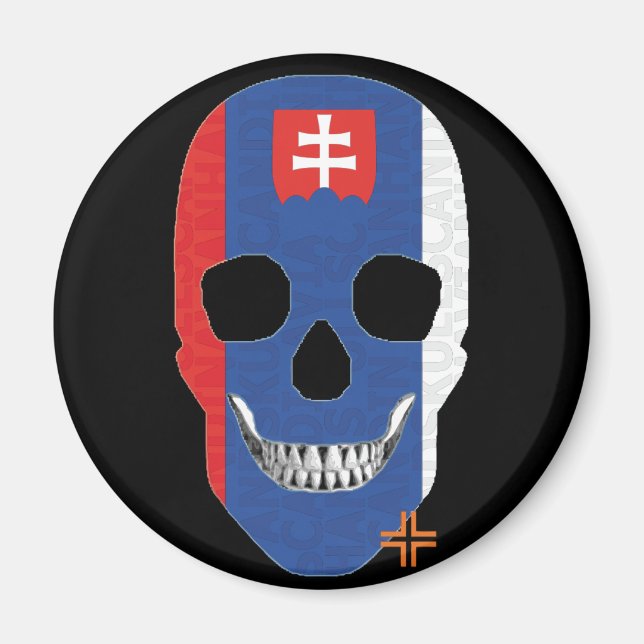 HANDSKULL Slovakien round magnet B2 (Framsidan)