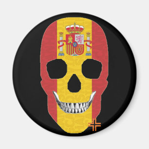 HANDSKULL Spanien, runda magnet B2