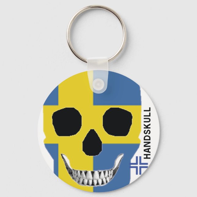 HANDSKULL-Sverige - nyckelkedja Nyckelring (Framsida)