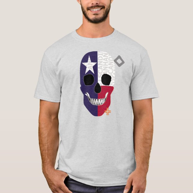 HANDSKULL Texas t-shirt basic B2 (Framsida)