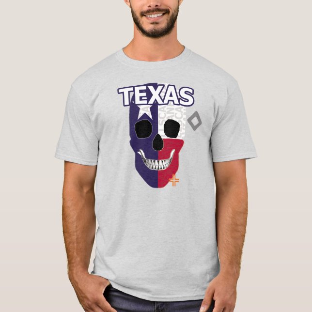 HANDSKULL Texas t-shirt basic B2 (Framsida)