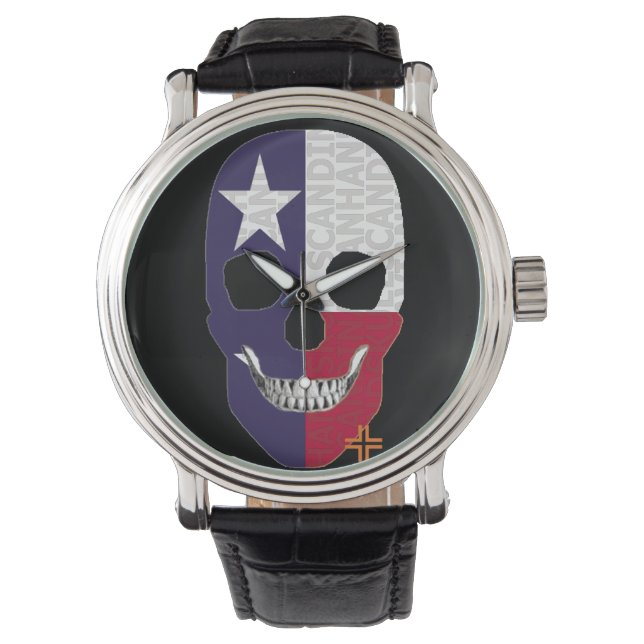 HANDSKULL Texas watch manar der B2 Armbandsur (Framsida)
