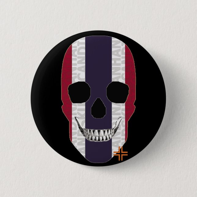 HANDSKULL Thailand Rund bricka B2 Knapp (Framsida)