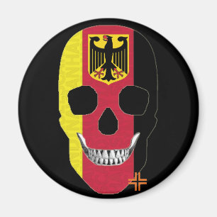 HANDSKULL Tyskland runda magnet B2