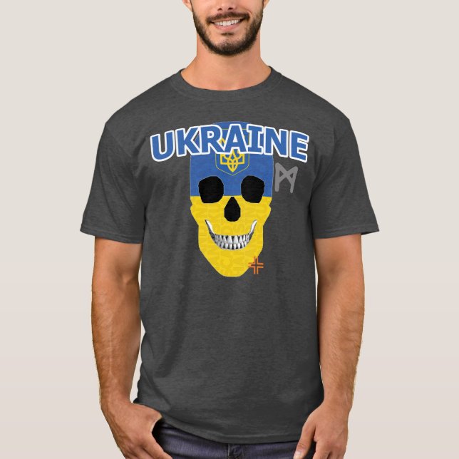 HANDSKULL Ukraina t-shirt basic B2 (Framsida)
