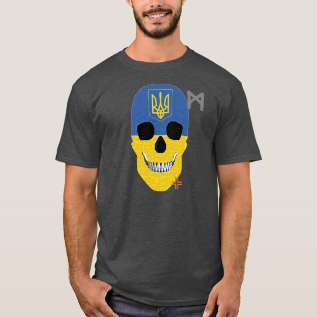 HANDSKULL Ukraina t-shirt basic B2 (Framsida)