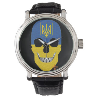 HANDSKULL Ukraina tittar på manar B2 Armbandsur