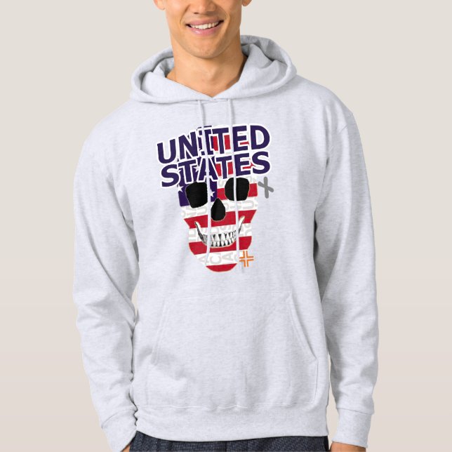 HANDSKULL USA Hooded Sweatshirt B2 (Framsida)