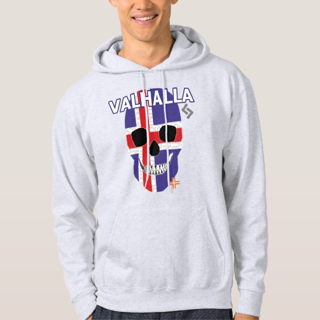 HANDSKULL Valhalla Hooded Sweatshirt B2 (Framsida)