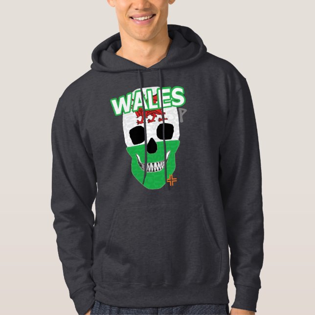 HANDSKULL Wales Hooded Sweatshirt B2 (Framsida)