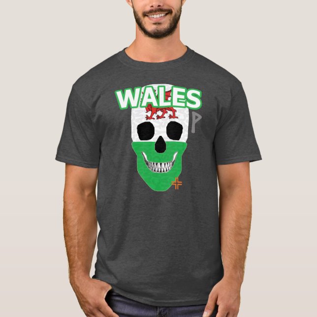 HANDSKULL Wales t-shirt basic B2 (Framsida)