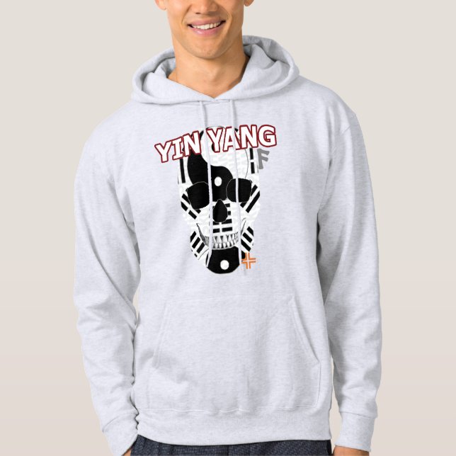 HANDSKULL Yin Yang Hooded Sweatshirt B2 (Framsida)