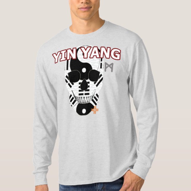 HANDSKULL Yin Yang Långärmad T-Shirt B2 (Framsida)
