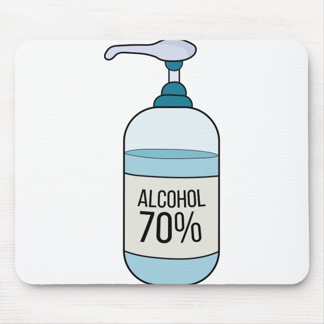 Handskvätt med 70 % alkohol musmatta (Framsidan)