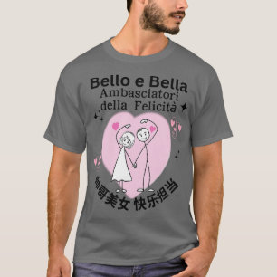 Handsome Benice Lycklig par Chinese Italy La T Shirt