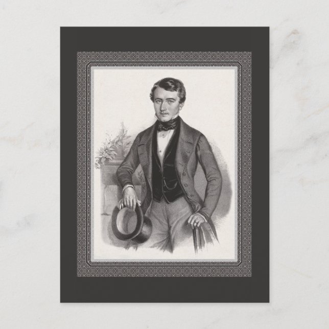 Handsome Biedermeier Elegant Vintage  Vykort (Framsida)