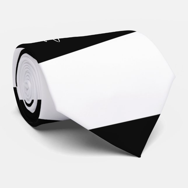 Handsome Black and White Rand Monogram Slips (Rullad)