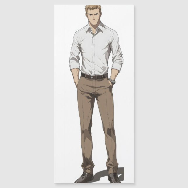 Handsome Blond Man Anime (Framsida)