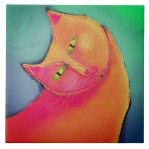 Handsome Boy Abstrakt Digital Painting Kakelplatta