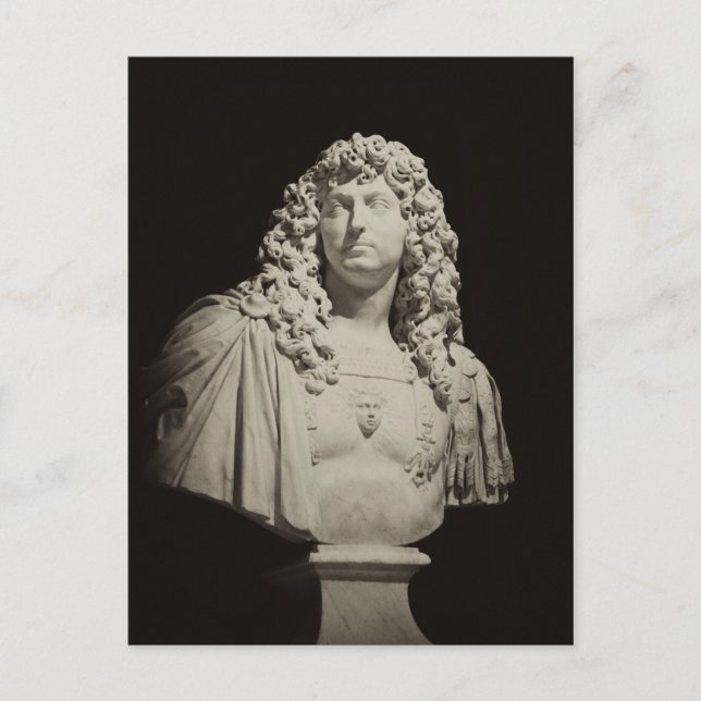 Handsome bust of Louis XIV, Frankrike Vykort (Framsida)