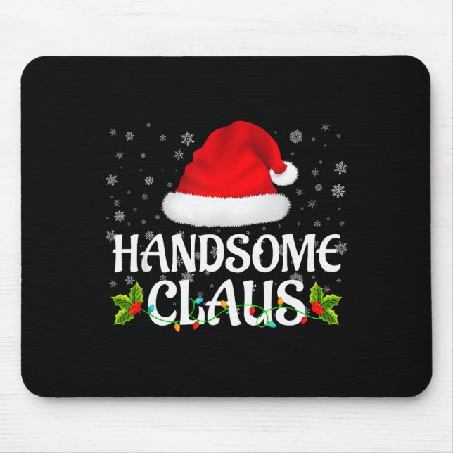 Handsome Claus Christmas Lights Santa Pajama Famil Musmatta (Framsidan)