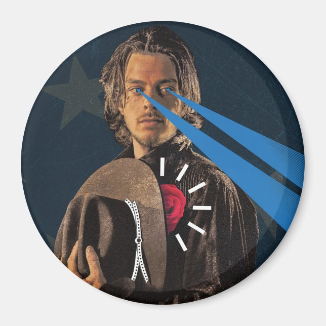 Handsome Cowboy letar efter Kärlek Magnet (Framsidan)