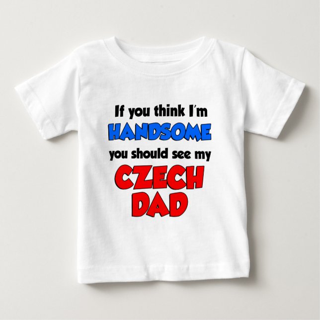 Handsome Czech Pappa T-shirt (Framsida)