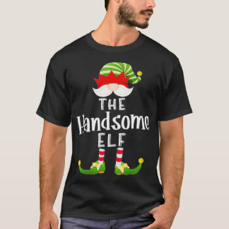 Handsome Elf Group jul Funny Pajama Party T Shirt